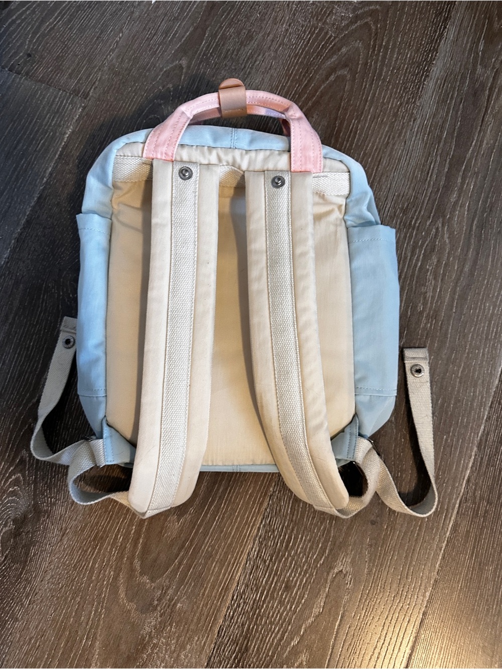 Pastel Blue & Pink Backpack - Picture 10 of 12